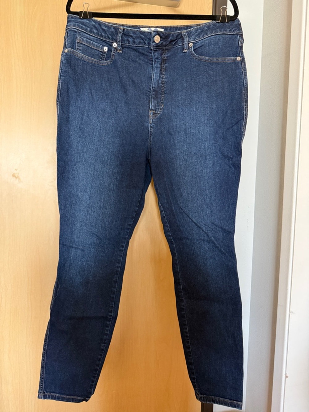 Free People Dark Blue Skinny Jeans